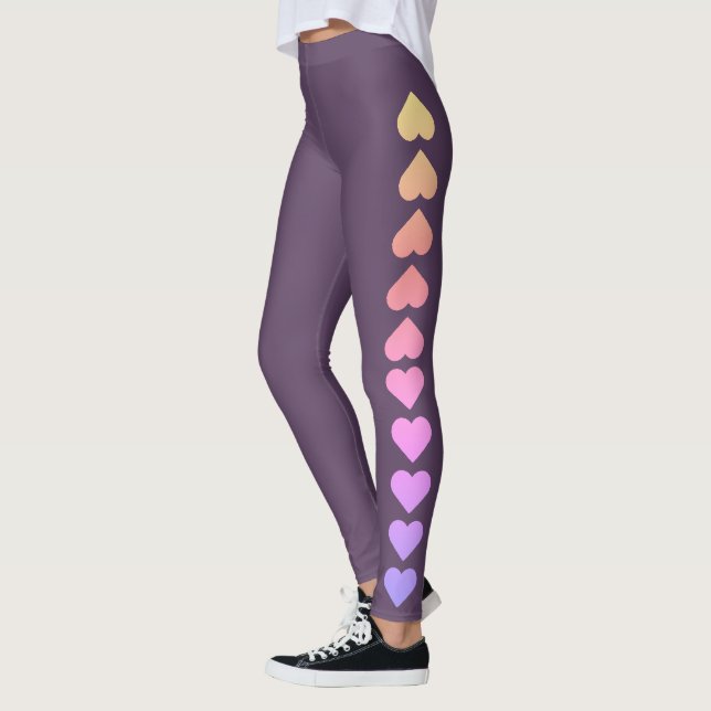 Hjärtryckta Leggings (Vänster)