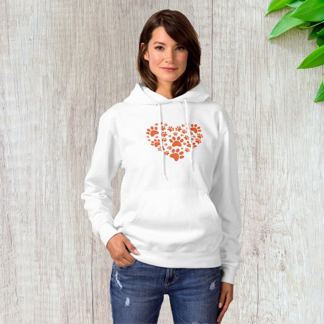 Hjärtryckta tassavtryck t shirt (Skapare uppladdad)