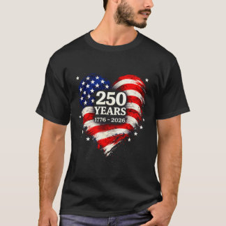 Hjärtrygg 250 år av frihetsdesign usa 1776 till t shirt