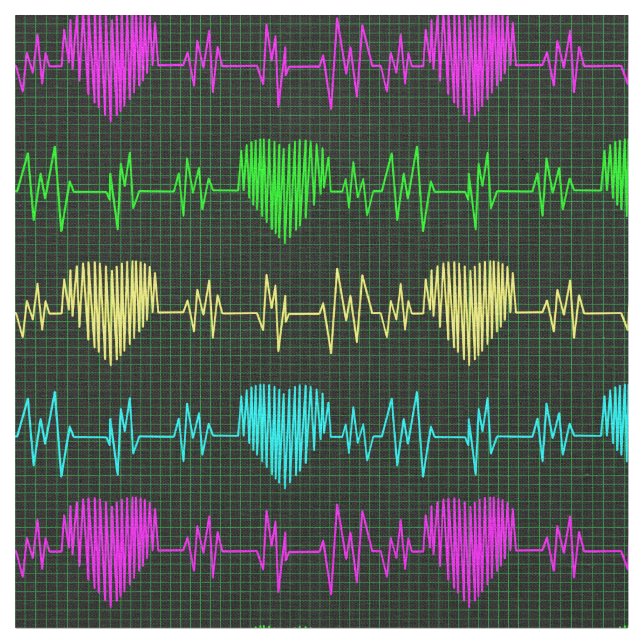 Hjärtrytmhärtig EKG. Sjuksköterska i doktor Tyg (Närbild)