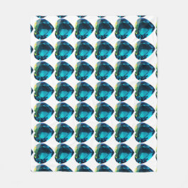 Hjärtsakamarin, blå fleecefilt