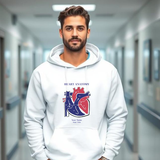 Hjärtsanatomi Hoodie (Heart Anatomy Personalized Hoodie)