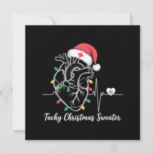 Hjärtsanatomi jul sjuksköterska hjärt- Tachy jul Julkort