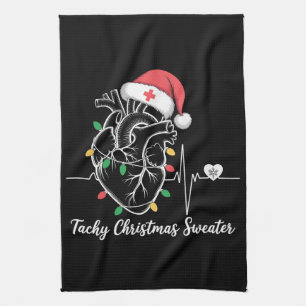 Hjärtsanatomi jul sjuksköterska hjärt- Tachy jul Kökshandduk