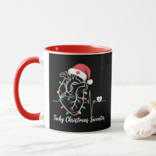 Hjärtsanatomi jul sjuksköterska hjärt- Tachy jul Mugg