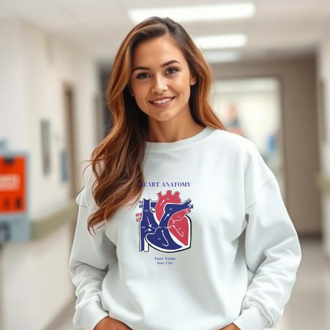 Hjärtsanatomi T Shirt (Heart Anatomy Personalized Sweatshirt-women)