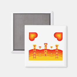 Hjärtscape-magnet Magnet