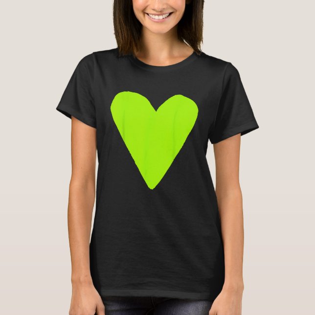 Hjärtsformsymbol Kärlek Kindness Peace Vår Bud T Shirt (Framsida)