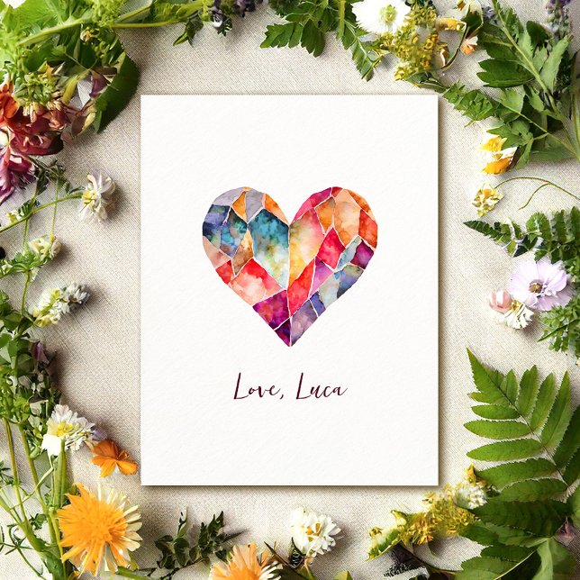 Hjärtsjälvkort för en underbar Alla Hjärtans Dag Vykort (Skapare uppladdad)