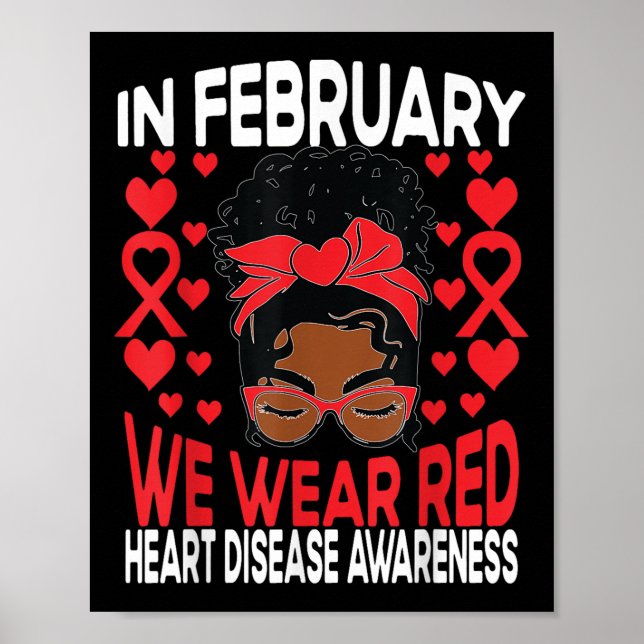 Hjärtsjukdom Afrikansk flicka i februari Poster (Framsidan)