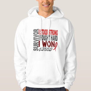 Hjärtsjukdom för hjärtinfarktöverlevande 4 sweatshirt