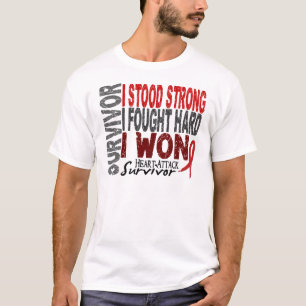 Hjärtsjukdom för hjärtinfarktöverlevande 4 tee shirt