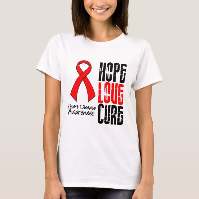 Hjärtsjukdom för hoppkärlekbot v2 t shirt (Framsida)