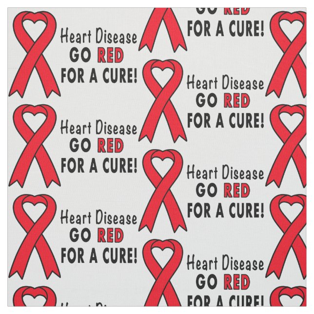 Hjärtsjukdom: Gå röd för en bot! Tyg (Provkarta)