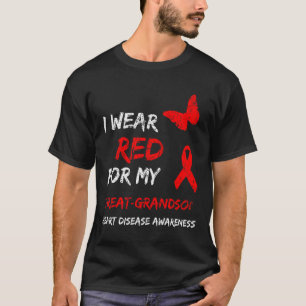 Hjärtsjukdom I Bära Röd för min Underbara barnmors T Shirt