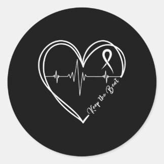 Hjärtsjukdom Medvetenhet Heartslag Chd Bära Red He Runt Klistermärke