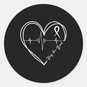 Hjärtsjukdom Medvetenhet Heartslag Chd Bära Red He Runt Klistermärke