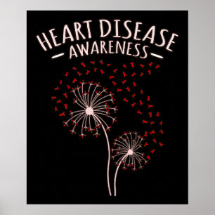 Hjärtsjukdom Medvetenhet om Träd Survivor Patient Poster