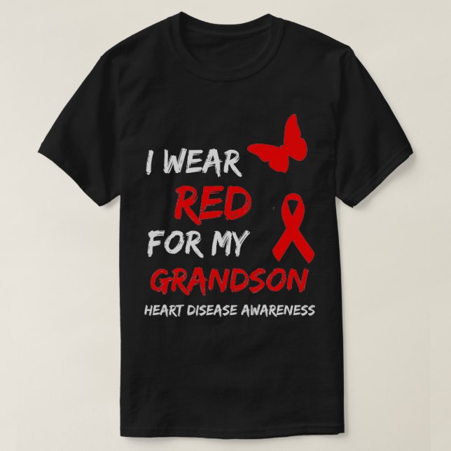 Hjärtsjukdomar Medvetenhet om att jag Bära Red för T Shirt (Design framsida)