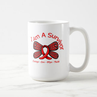 Hjärtsjukdomfjäril mig förmiddag en överlevande kaffemugg