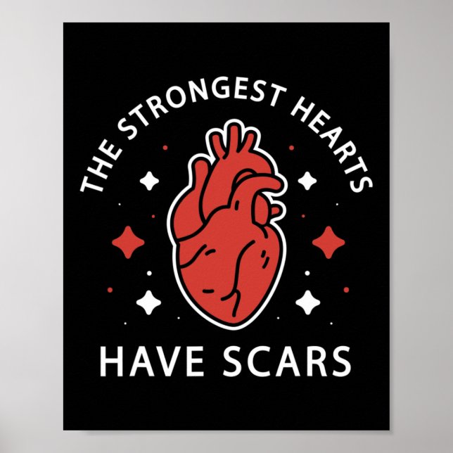 Hjärtsjukdomskänsla TCHD-medvetenhet Poster (Framsidan)