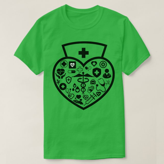 Hjärtsjuksköterska 1 t shirt (Design framsida)