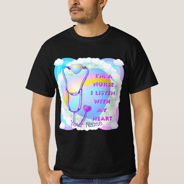 Hjärtsjuksköterska T Shirt (Framsida)