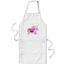 Hjärtskapad Mamma adoptivande Mamma Långt Förkläde
