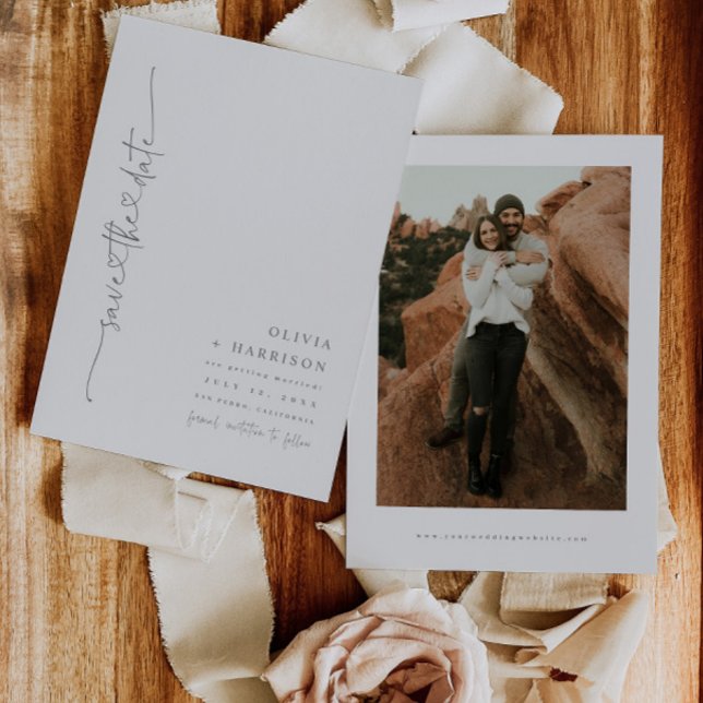 Hjärtskrift Spara Datum Annonsering Fotokort Spara Datumet (Skapare uppladdad)