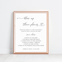 Hjärtskript blåser upp deras Telefoner Bröllop-tec