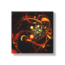 Hjärtslag Abstrakt Art Black and White