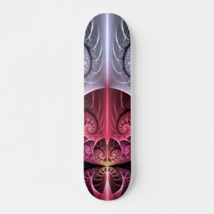Hjärtslag, Abstrakt Surreal Fantasy Fractal Art Mini Skateboard Bräda 18,5 Cm