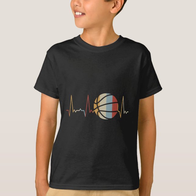 Hjärtslag Basketboll 2 T Shirt (Framsida)
