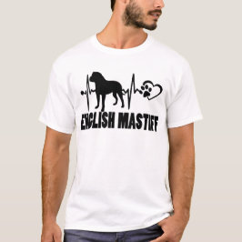 Hjärtslag – Engelsk Mastiff - Hund Bästa Vän T Shirt
