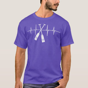 Hjärtslag för Paddles-Tävlan i Dragon Boat T Shirt