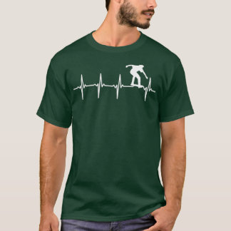 Hjärtslag för Skater mot Skateboarde T Shirt