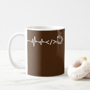 Hjärtslag för utvecklare av Software för datorp Kaffemugg