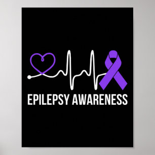 Hjärtslag Hjärteepilepsi Medvetenhet Epileptiskt P Poster
