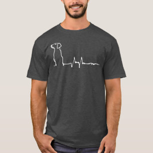 Hjärtslag Hundägare T Cute Hund Graphic Shirt