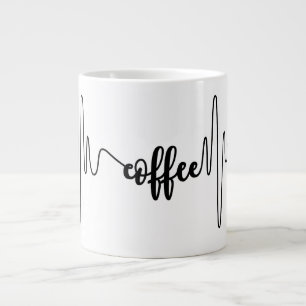 Hjärtslag i kaffe, mugg jumbo mugg