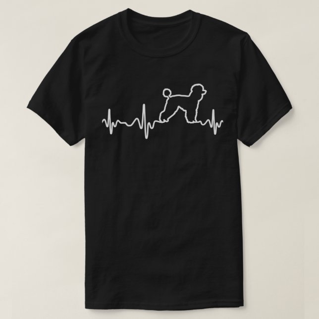 Hjärtslag i Pudel T-shirt (Design framsida)