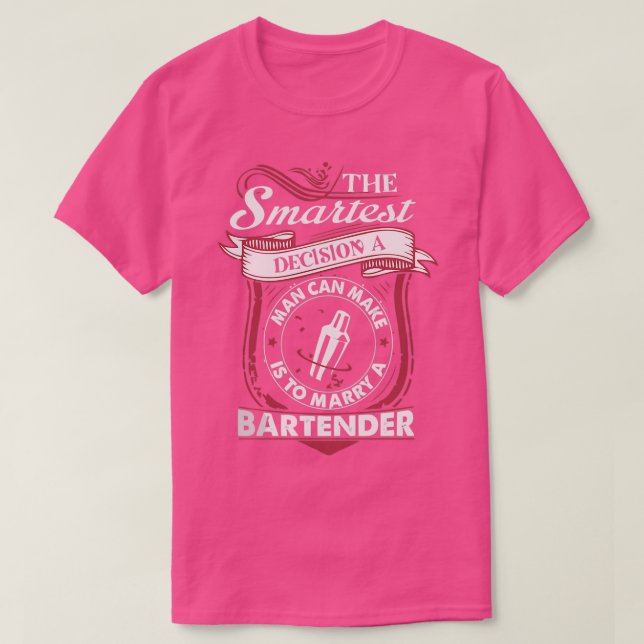 Hjärtslag i tunn bartender 2 t shirt (Design framsida)
