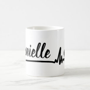 Hjärtslag Kärlek Personlig Anpassad Coola för n Kaffemugg