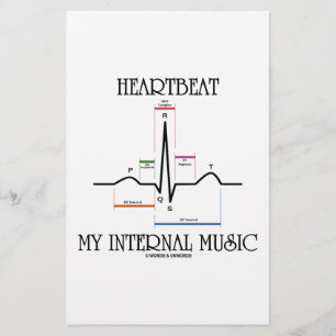 Hjärtslag min interna musik (ECG/EKG-pulsslag)