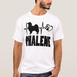 Hjärtslag - Papillon - Hund bästa vän T Shirt