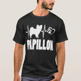 Hjärtslag - Papillon - Hund bästa vän T Shirt