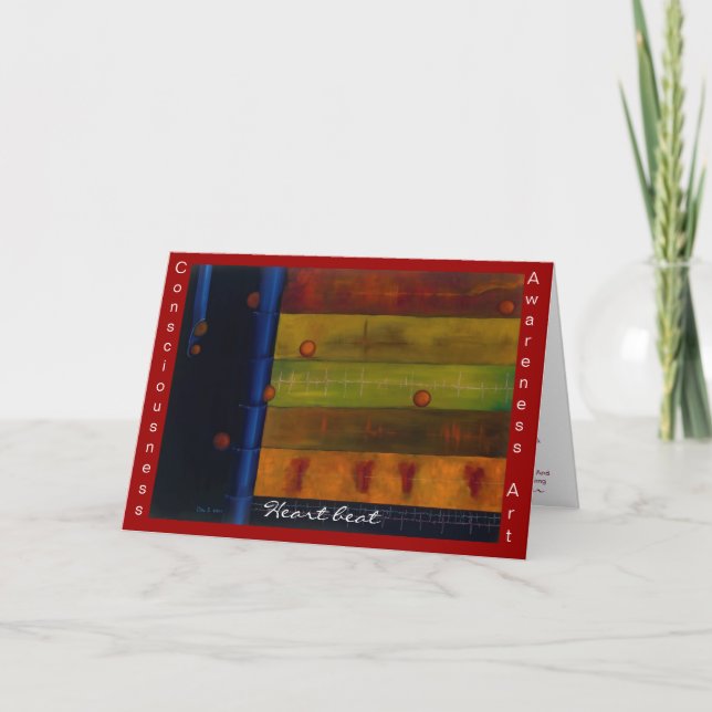 Hjärtslag Tack Kort (Framsida)