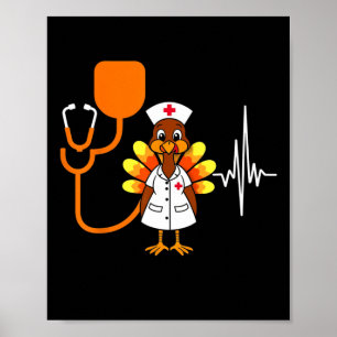 Hjärtslag Turkiet Näringsvässe Thanksgiving Skrb T Poster