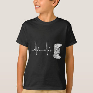 Hjärtslag Video Game Älskare Shirt T