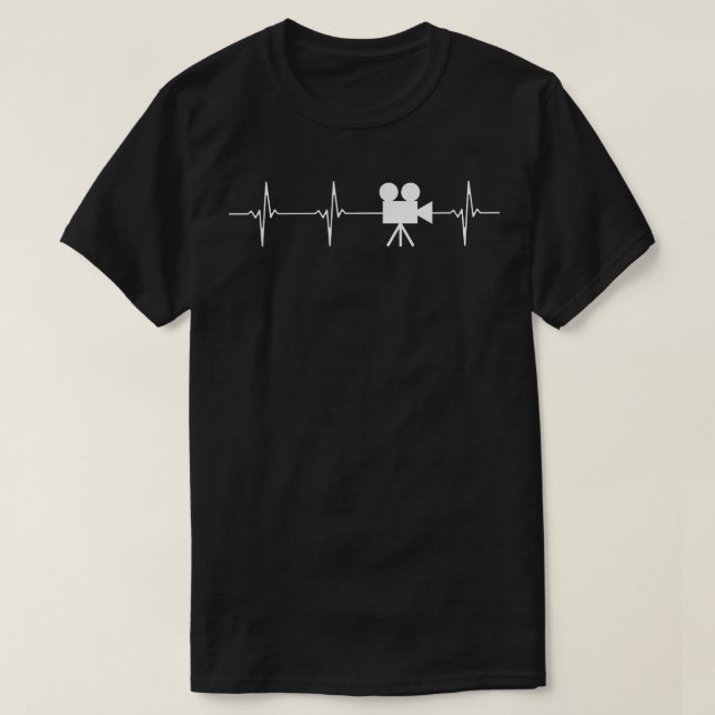 Hjärtslag VideokameraVideokamera T T Shirt (Design framsida)